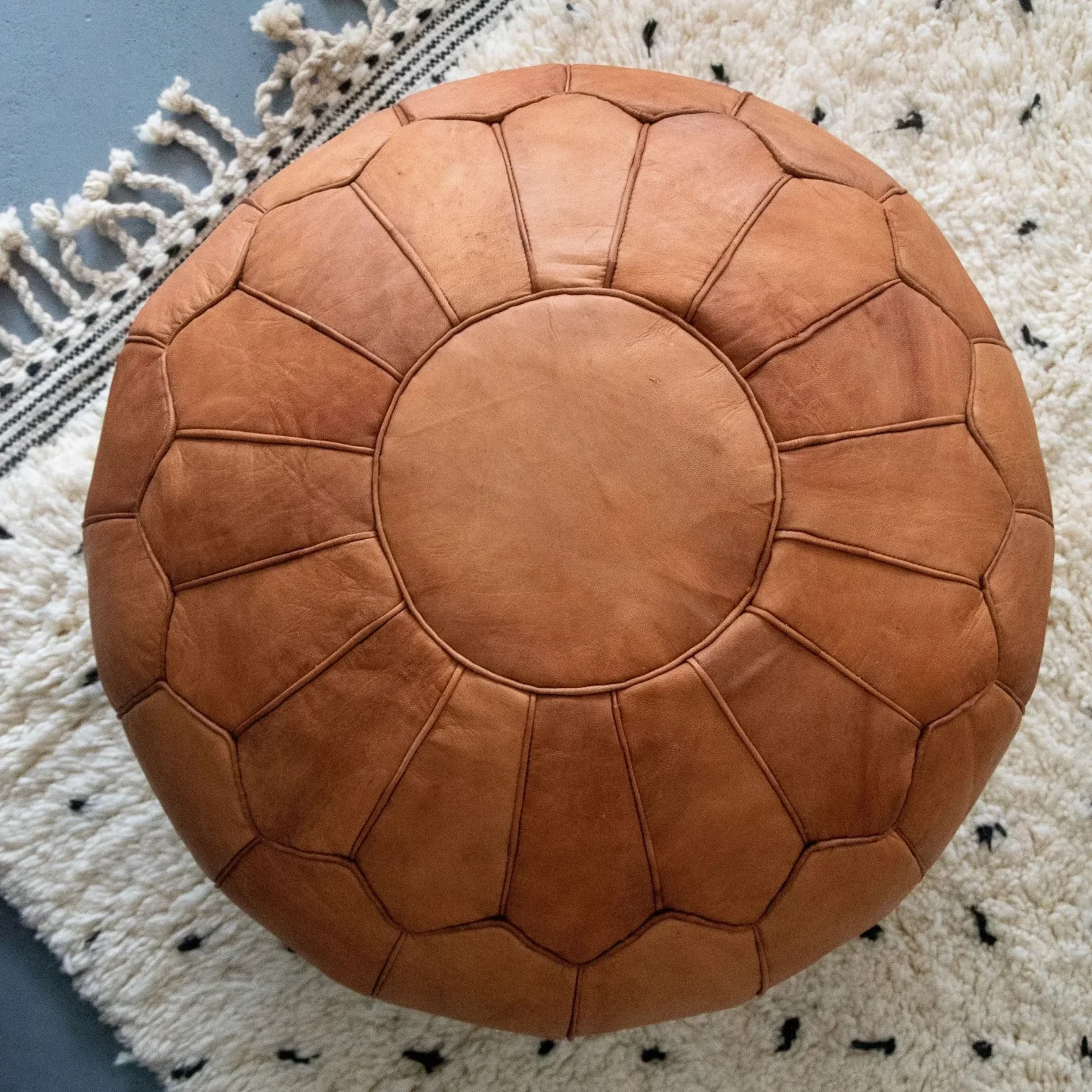 Moroccan Leather Cognac Pouf Handmade
The Art of Moroccan Leather Poufs A Deep Dive