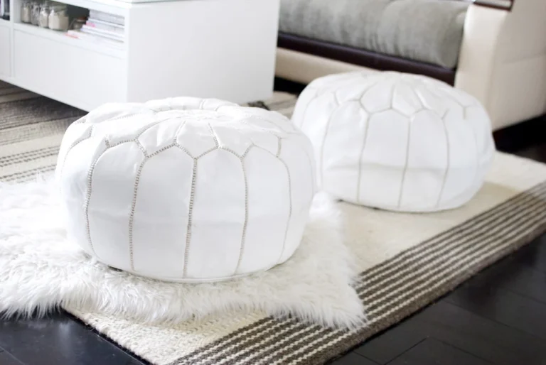 The Art of Moroccan Leather Poufs A Deep Dive