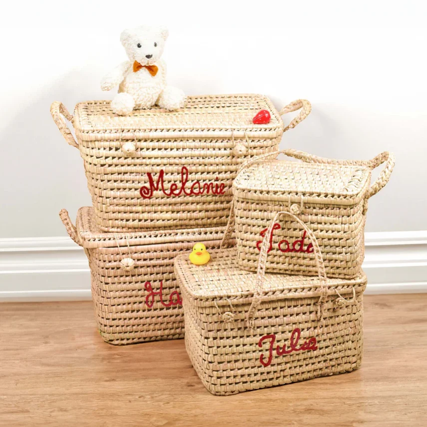 Multi-Purpose Woven Storage Basket for Baby Rooms and Nurseries