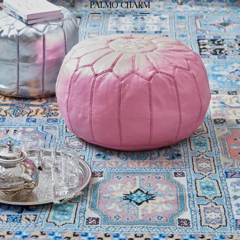 Calling All Color Lovers – Decorate with color and a touch of Leather Poufs!
