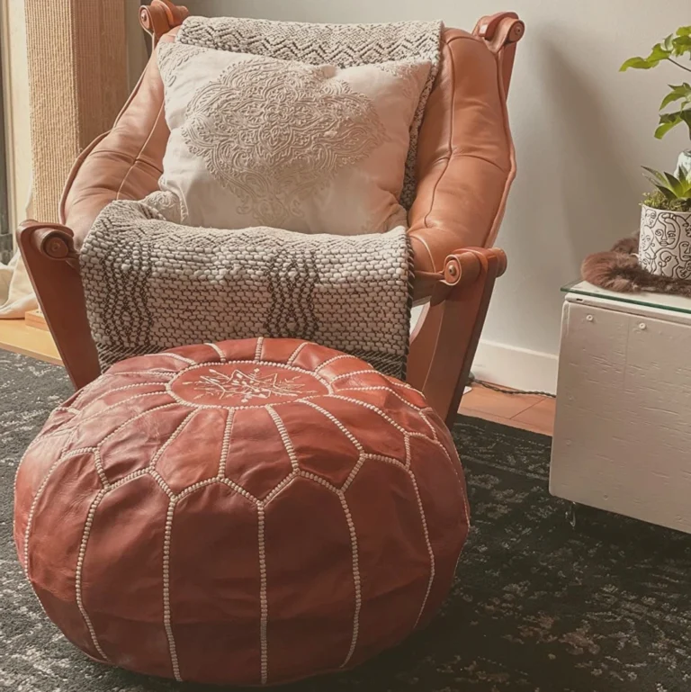 The Timeless Appeal of Leather Poufs in Home Decor