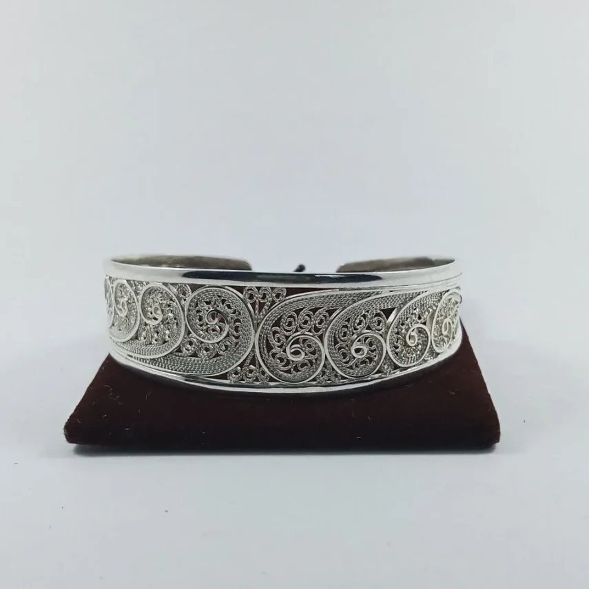 Mogador Dag Souiri Handmade Filigree Bracelet crafted from sterling silver (925)